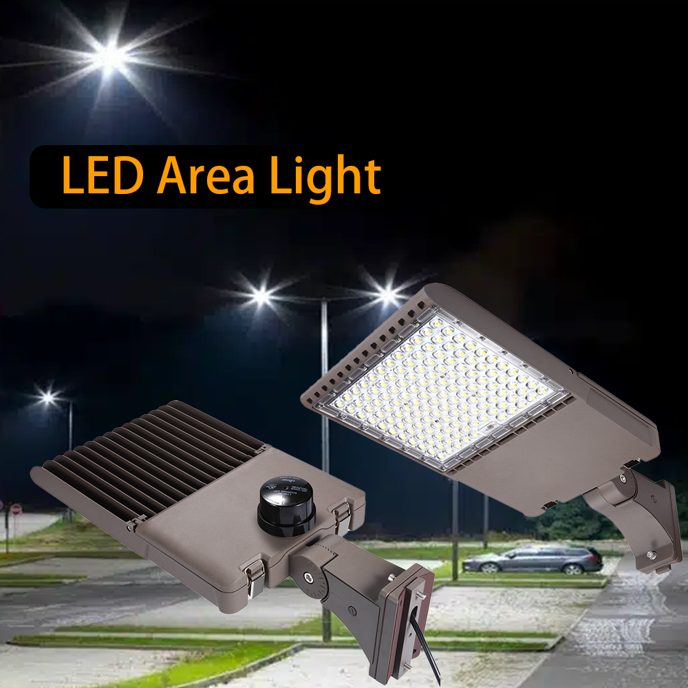 LED Area Lights - Shoebox Area Light - 150W - 5000K - 22,500 Lumens - 400W MH Equal - 277-480V