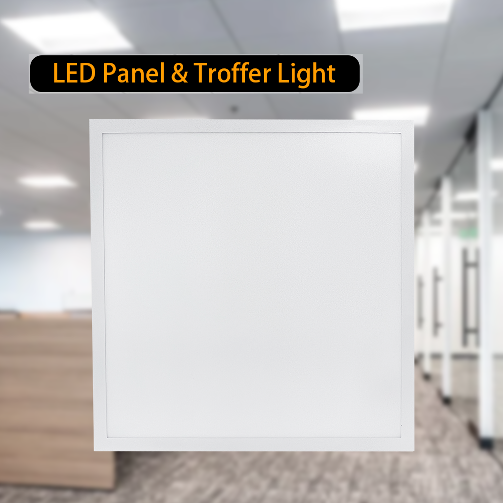 LED Panel & Troffer Lights  2*4FT LED Backlit Panel Light - 5 Selectable Wattages Up To 50W - 3 CCT Selectable - 6,250 Lumens Max - Pack Of 2