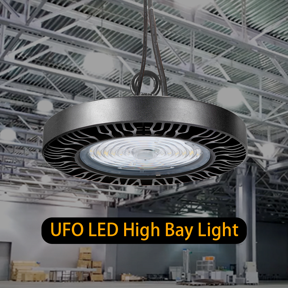 UFO LED High Bay Light - 100W - 16,000 Lumens - 160LM/W - 5000K - 300W MH Equal（1pack）