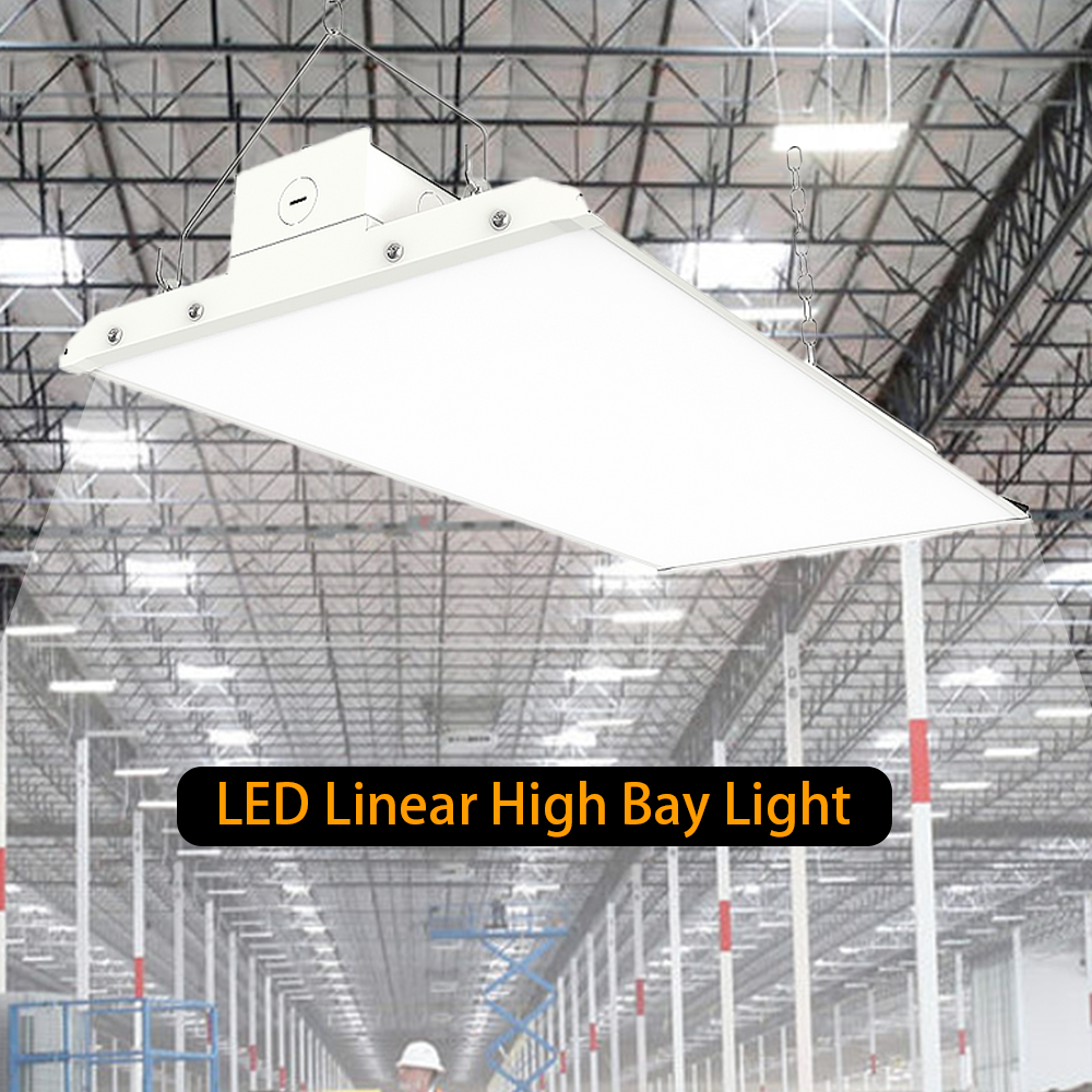 LED Linear High Bay Lights - 3 Selectable Wattages Up To 300W - 3 CCT Selectable - 42,000 Lumens Max - 1,000W MH Equal