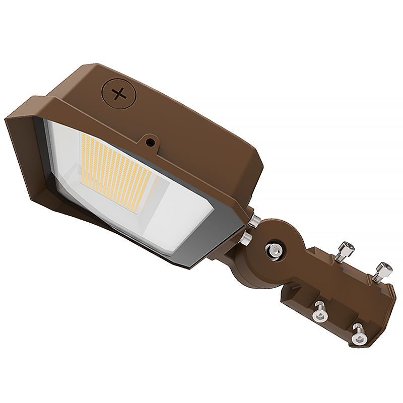 LED Flood Lights LED Flood Light With Knuckle Mount - 3 Selectable Wattages Up To 35W - 3 CCT Selectable - 4,550 Lumens Max - 100W MH Equal