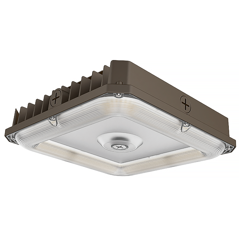 LED Canopy Lights LED Parking Garage Canopy Light - 3 Selectable Wattages Up To 100W - 3 CCT Selectable - 13,500 Lumens Max - 320W MH Equal